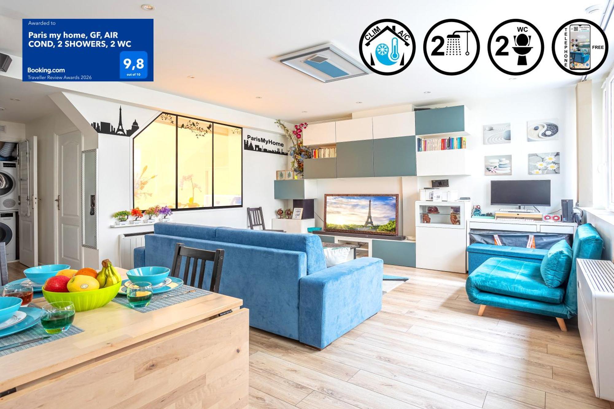 My Home, Gf, Air Cond, 2 Showers, 2 Wc Appartamento Parigi